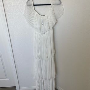 LESLIE WHITE TIERED MAXI